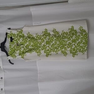 Ronni Nicole Women’s Dress | Floral - print Midi Green/White | Size: 10